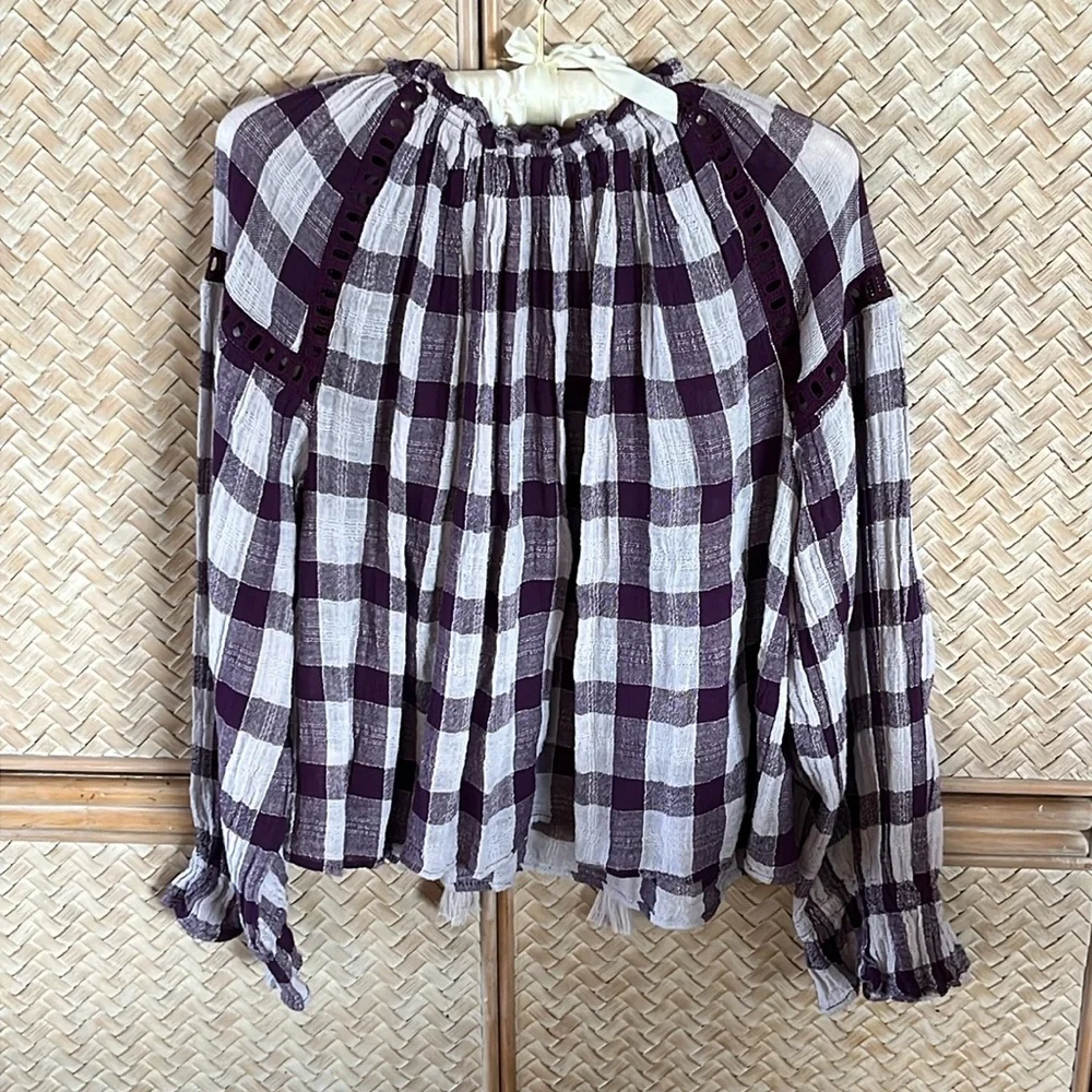 Free People Long sleeve blouse